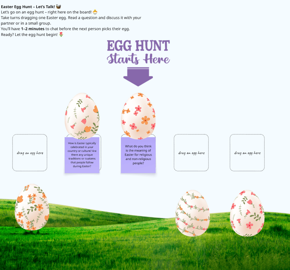 Easter English lesson B1/B2 preview 1