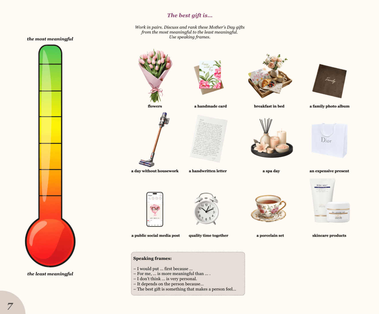 Mother's Day Lesson Plan B1/B2 preview 6