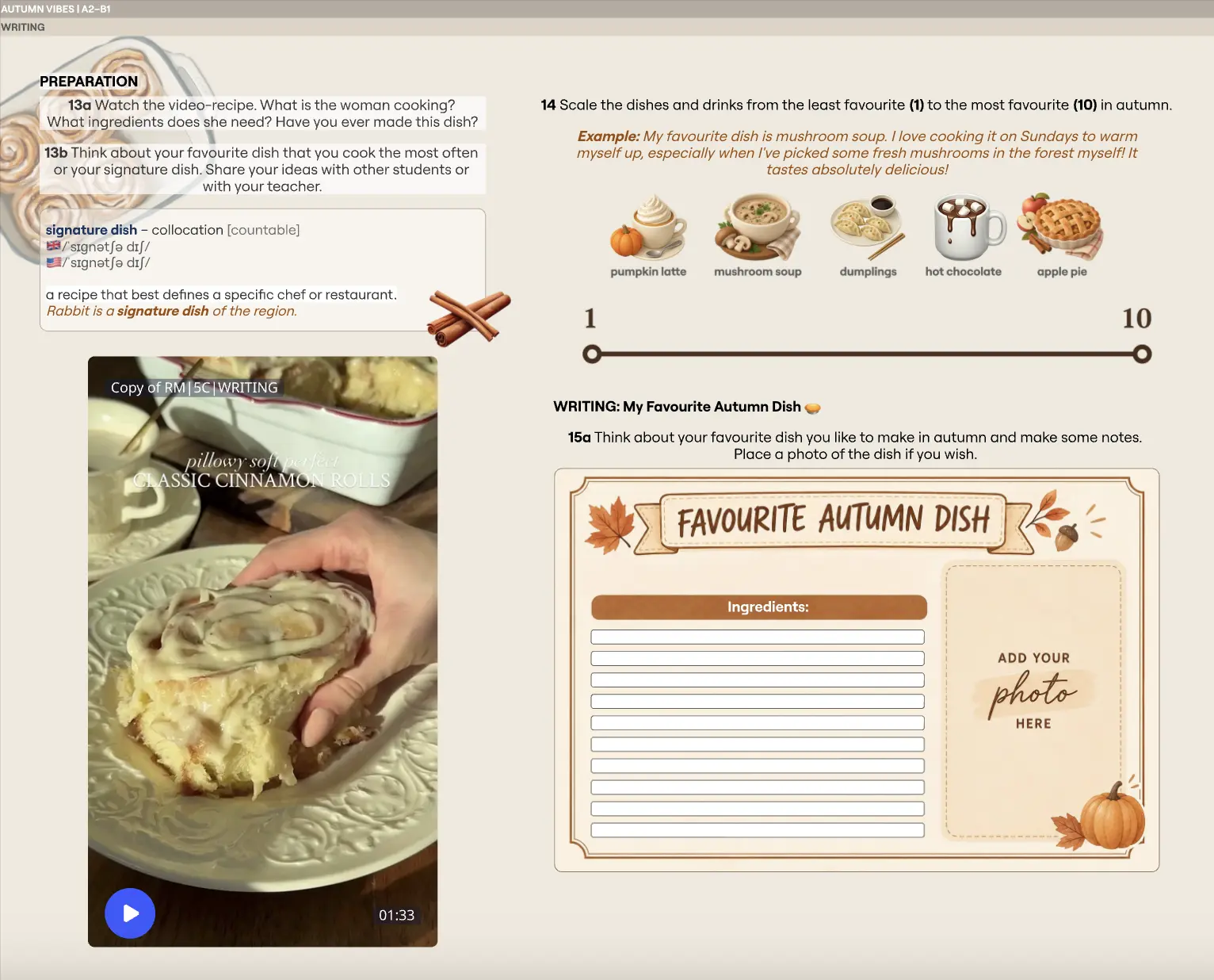 AUTUMN VIBES Ready-to-Use Lesson Plan preview 6