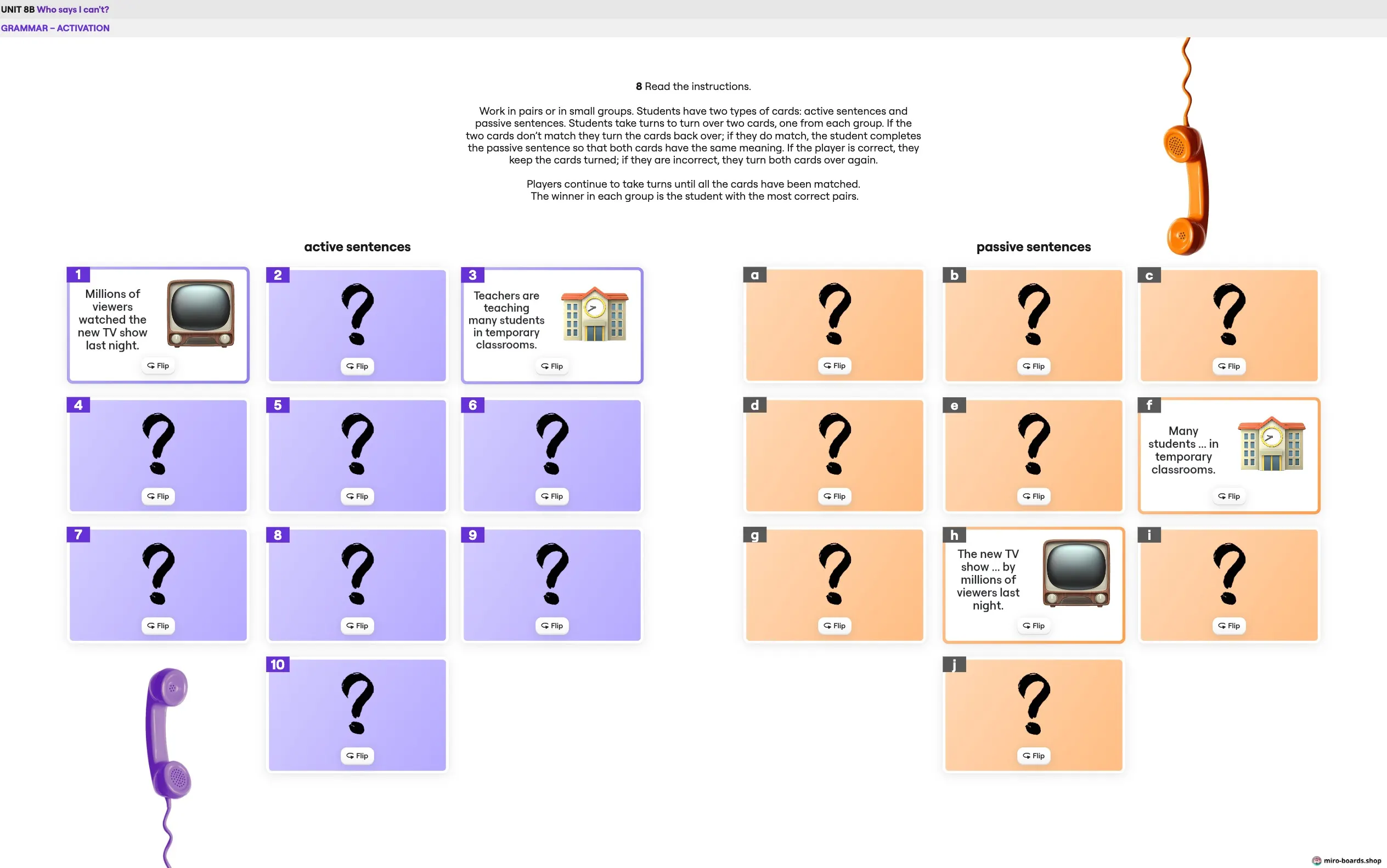 B1 — Unit 8 preview 1